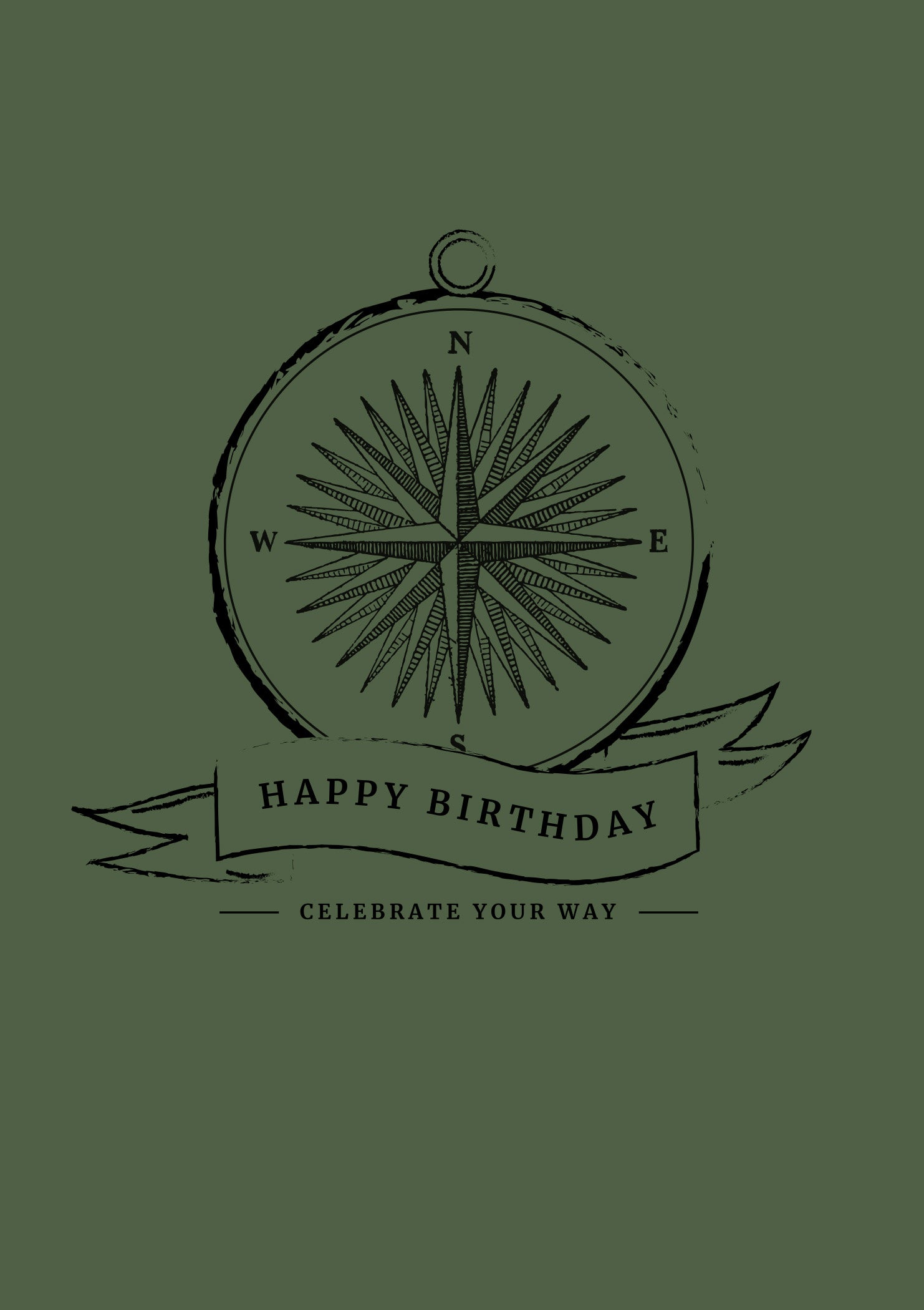 Greeting Card LEGEND - YOUR WAY COMPASS
